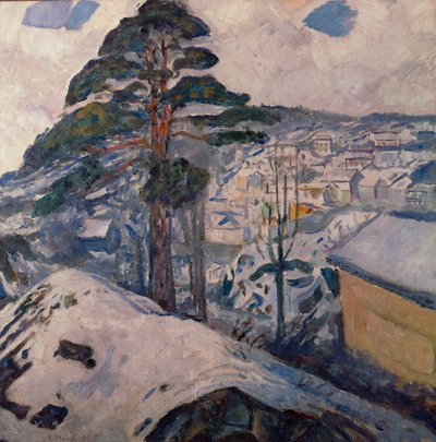 Winter in Kragerø door Edvard Munch