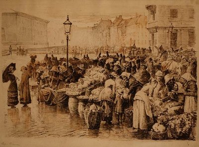 De Groentemarkt, Kopenhagen door Edvard Petersen