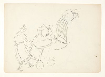 Figurenstudie voor het Langelinie-beeld door Edvard Weie