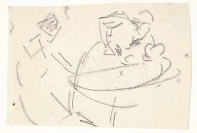 Figurenstudies voor het Langelinje-beeld door Edvard Weie