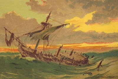 Het Verlaten Schip door Edward (after) Duncan