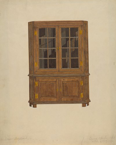Hoekkast door Edward A. Darby
