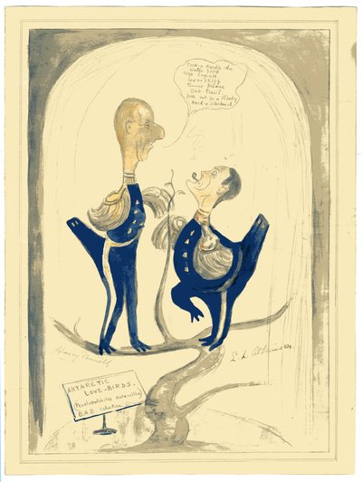 Harry Pennell en Dr. E.L.A. Atkinson, 1910-12 door Edward Adrian Wilson