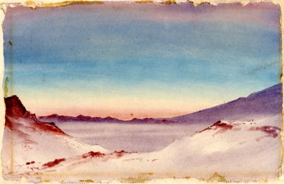 Hut Point vanaf de kloof door Edward Adrian Wilson