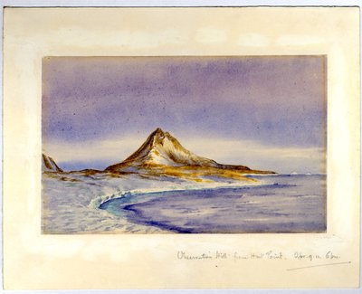 Observation Hill vanaf Hut Point, 1911 door Edward Adrian Wilson