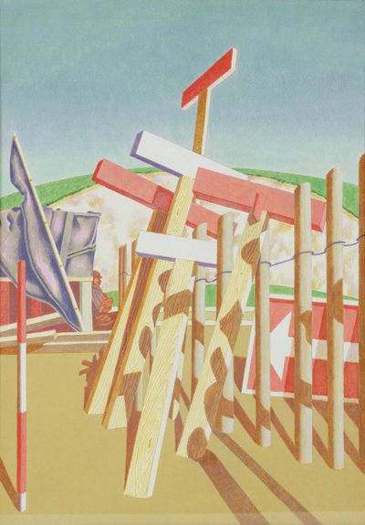 Een Sussex-bypass door Edward Alexander Wadsworth