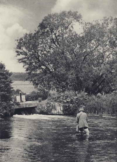 Op de Itchen onder Winchester door Edward Alfred Barton