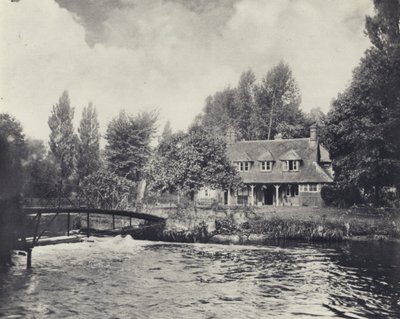 Thorney Weir Visserijhuis door Edward Alfred Barton