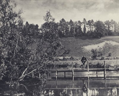 Tumbling Bay, op een drager van de Test onder Fullerton door Edward Alfred Barton