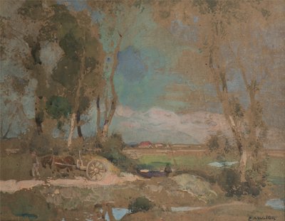 Gates of Fens, Suffolk door Edward Arthur Walton