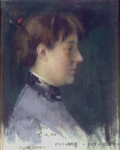 Portret van Beatrice Crawhall, 1886 door Edward Arthur Walton