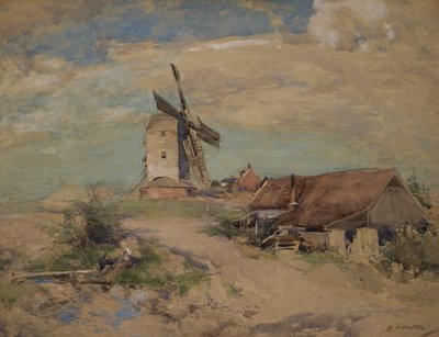 De molen, ca. 1900-04 door Edward Arthur Walton