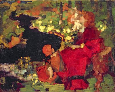 Een Poel in het Bos door Edward Atkinson Hornel