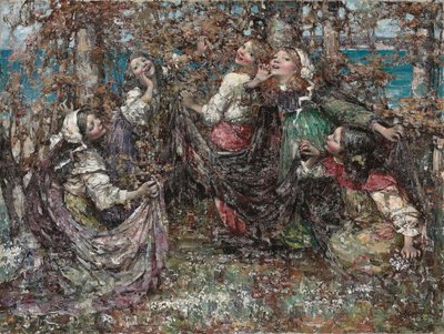 Ring-a-Ring-a-Roses door Edward Atkinson Hornel