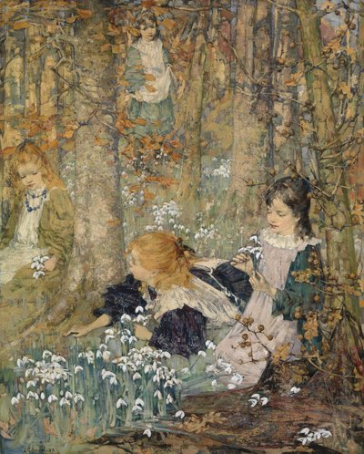 De Komst van de Lente door Edward Atkinson Hornel