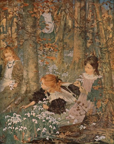 De Komst van de Lente, 1899, ca. 1930 door Edward Atkinson Hornel