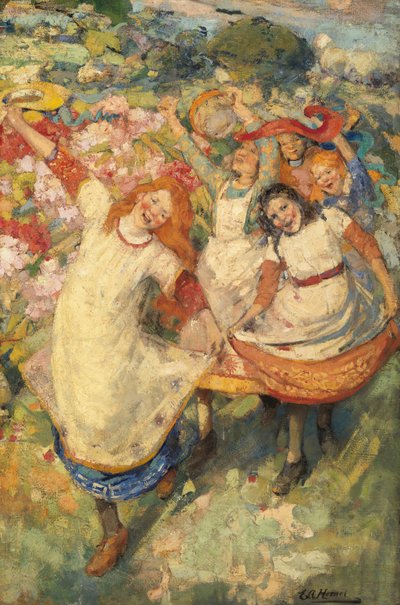De Dans van de Lente door Edward Atkinson Hornel