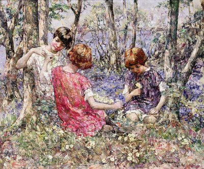 De sleutelbloemketting door Edward Atkinson Hornel