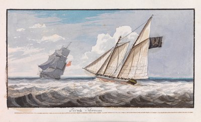 Piraten schoener, ca. 1805 door Edward Bamfylde Eagles