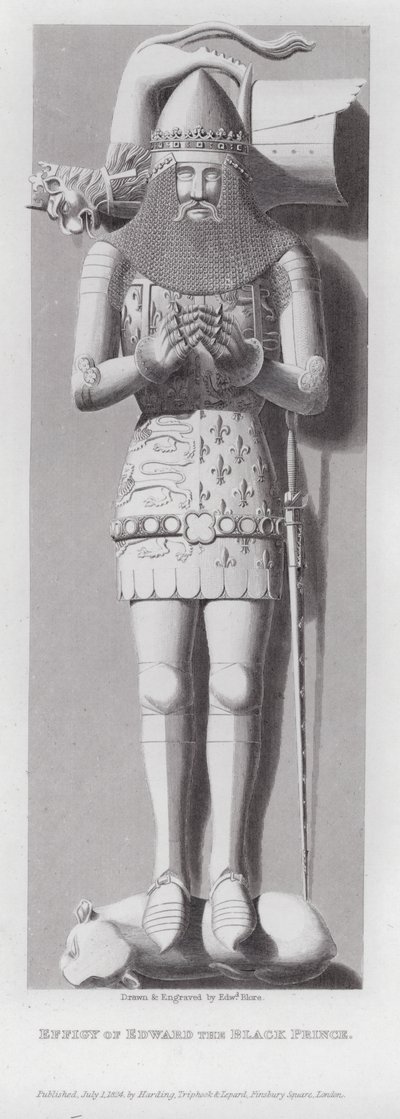 Beeld van Edward de Zwarte Prins door Edward Blore