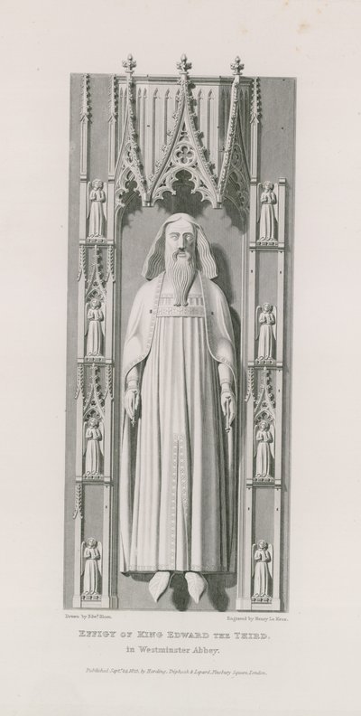 Beeld van Koning Edward de Derde door Edward Blore