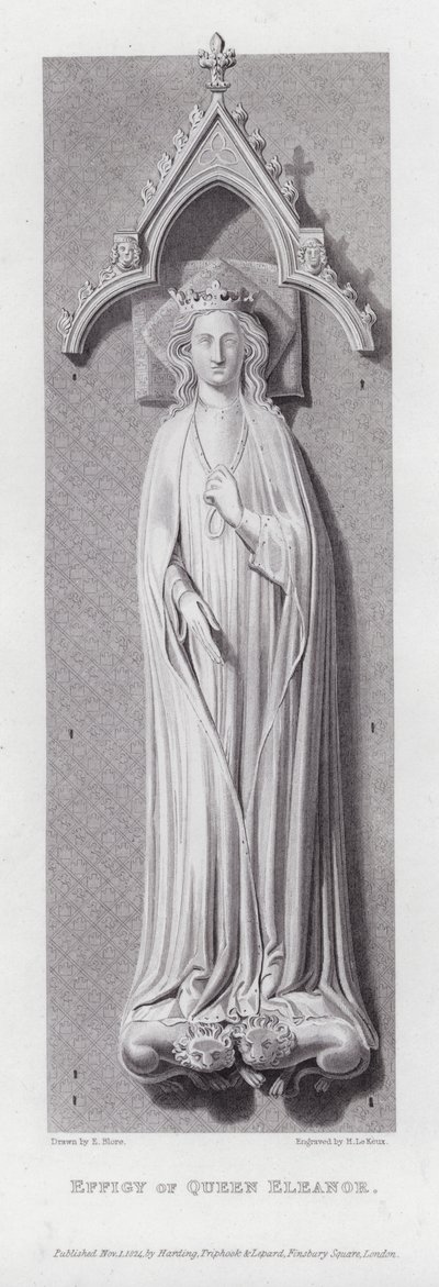 Beeld van Koningin Eleanor door Edward Blore