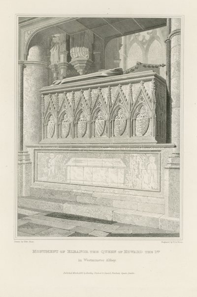 Monument van Eleanor, de koningin van Edward I door Edward Blore