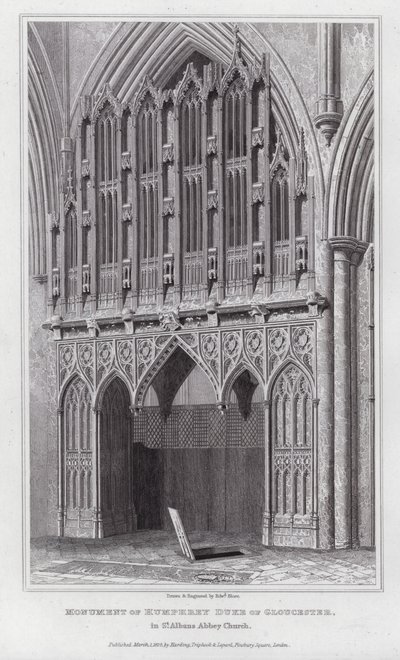 Monument van Humphrey Hertog van Gloucester, in de Abdijkerk van St Albans door Edward Blore