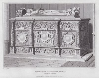Monument van Sir Anthony Browne, in de Kerk van Battle door Edward Blore