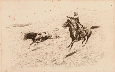 Einde van de race (de lange worp) door Edward Borein