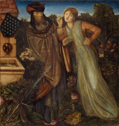 Koning Mark en La Belle Iseult door Edward Burne-Jones