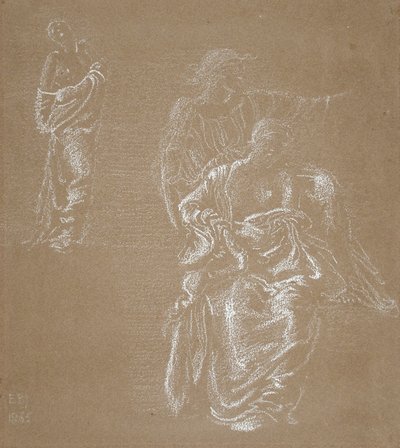 Drie figuren door Edward Burne-Jones