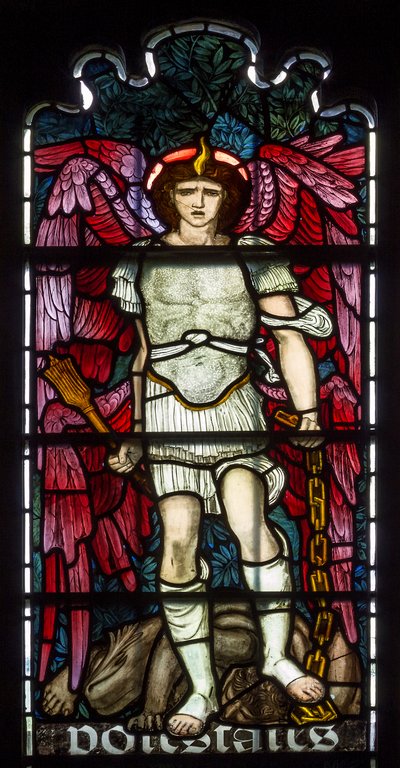 Cambridge, Jesus College Chapel, Potestates door Edward Burne Jones