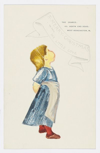 Brief aan de kleindochter van de kunstenaar Angela Thirkell door Edward Burne Jones