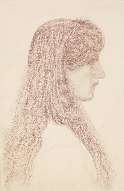 Maria Zambaco - Profielstudie door Edward Burne Jones