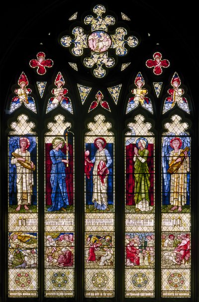 Oxford Harris Manchester College, Westraam door Edward Burne Jones