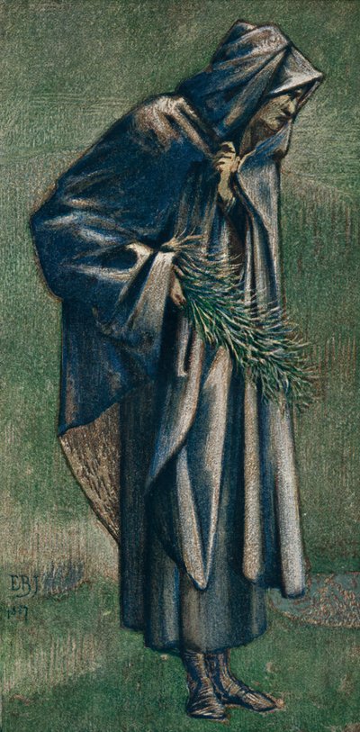 Studie voor St. Joseph in De Ster van Bethlehem door Edward Burne Jones
