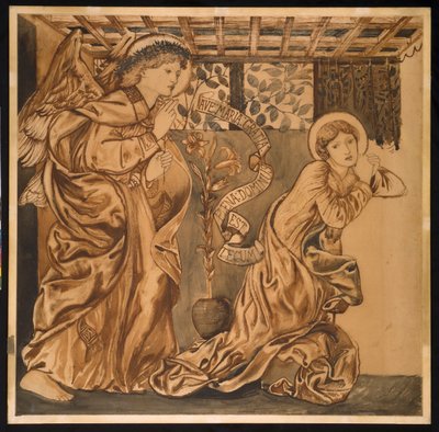 De Annunciatie door Edward Burne Jones