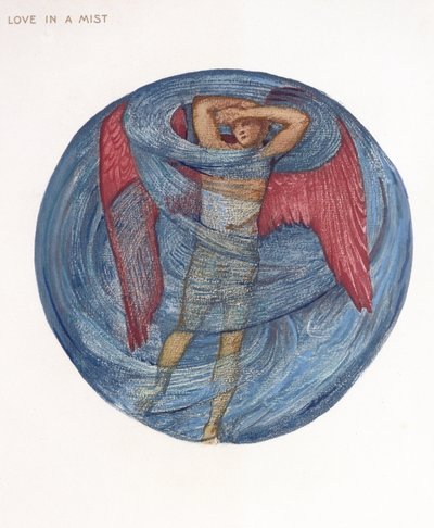 Het Bloemenboek: I. Liefde in een Mist, 1905 door Edward Burne Jones