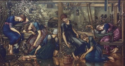 De tuin binnenplaats, 1875-1880 door Edward Burne Jones