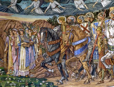 De Maagd en de Heilige Martelaren, 1880s-90s door Edward Burne Jones