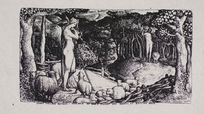 Ideaal pastoraal leven door Edward Calvert
