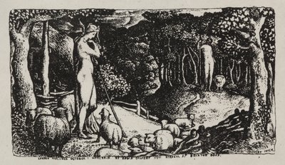Ideaal Pastoraal Leven door Edward Calvert