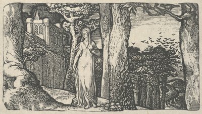 Dame met de roeken, 1829 door Edward Calvert