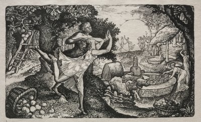 Het Ciderfeest: Een Visioen van Vreugde en Dankzegging door Edward Calvert