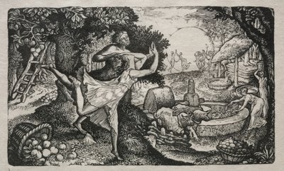 Het Ciderfeest: Een Visioen van Vreugde en Dankzegging, 1829 door Edward Calvert