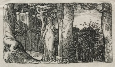 De Dame en de Torens, 1829 door Edward Calvert