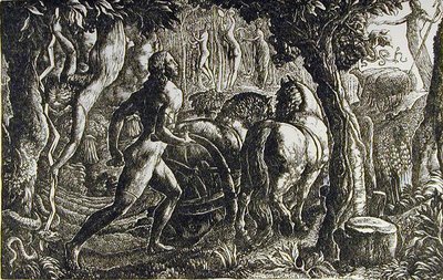 De Ploeger - Christelijke het laatste Voor van het Leven ploegen door Edward Calvert
