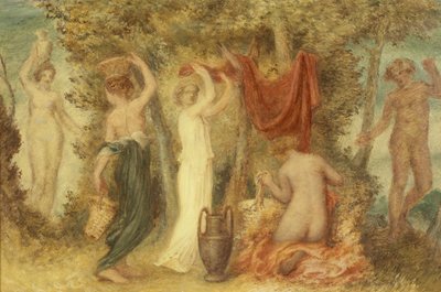 Votiefoffers - Klassieke Scene door Edward Calvert