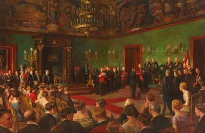 Pelgrimstocht, 26 maart 1926, Lid van de Koninklijke Victoriaanse Orde van St. Jan Investituur in Malta door Edward Caruana Dingli